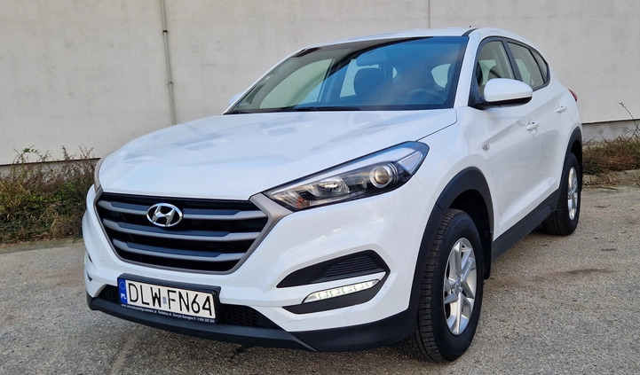 Hyundai Tucson cena 76500 przebieg: 50500, rok produkcji 2017 z Złotoryja małe 92